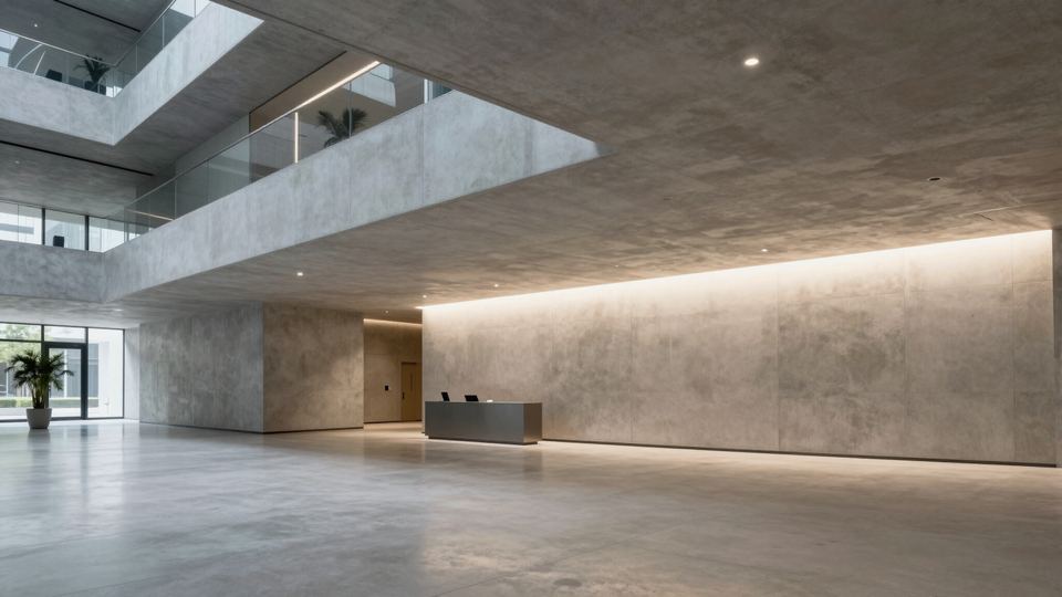 Lobby of a modern commercial building